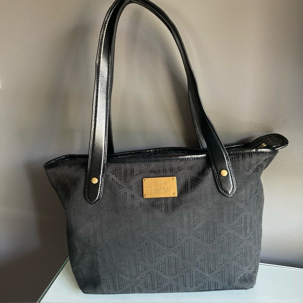 Ralph Lauren Monogram Logo Shoulder Bag